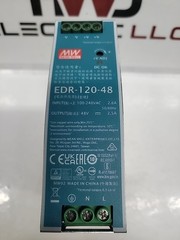 Mean Well EDR-120-48 Power Supply 100-240VAC Input, 48VDC 2.5A Output