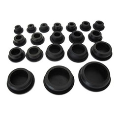 Dust-Proof Black Rubber Plugs Dia 15.5-201.5mm Silicone Soft Stopper Sealing Cap