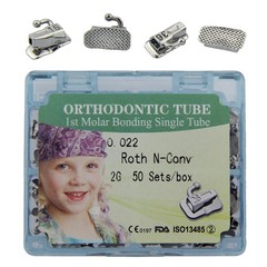 Dental Orthodontic Buccal Tube Molar Tubes Roth MBT 0.022 Convertible Monoblock