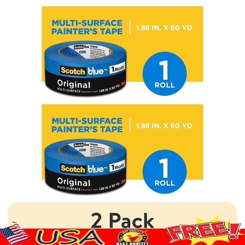 Multi-Surface Painters Tape Removable Indoor Outdoor UV Resistant 14 Days New