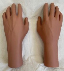 Pair Male Hands Life Size Lifelike Flesh Tone Brand NEW Mannequin Manikin Dummy