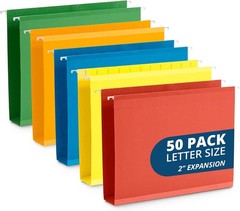 Hanging File Folders Blue Summit Supplies BSS-92588-1024 Total 50