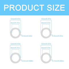 Compatible M8×12MM Steel Shim Washer Set 48Pcs – Precision Thin Spacers
