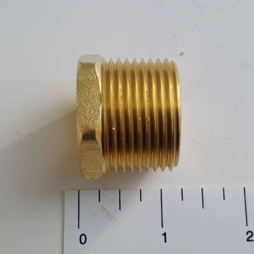10) 1″ MALE X 3/4″ FEMALE NPT PIPE THREAD HEX REDUCER BUSHING – LEAD FREE BRASS