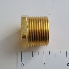 10) 1″ MALE X 3/4″ FEMALE NPT PIPE THREAD HEX REDUCER BUSHING – LEAD FREE BRASS