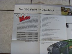 Fendt 200 Vario, Orig. 3D Sectional Picture Poster Circa 2000s