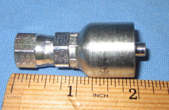 a Lot of 10 Parker P10643-4-4 ~ Crimp Style Hydraulic Hose Fitting, 10643-4-4