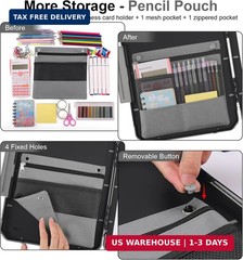 Thicker Clipboard with Storage Box & Pen Case, Heavy Duty A4/Letter Size Nursing