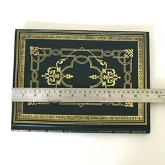 Vtg Hardcover Blank Journal Unlined Peebles Press Unruled Sketch Gold Green