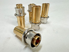 (6-PACK) VIEGA 97520 1/2″ PEX Press x 1/2″ Copper Tube Adapter, Lead Free Bronze