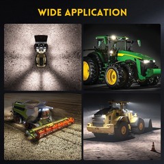 4x LED Tractor Work Lights 12v led Flood Light pods for Truck, Waterproof 4inch