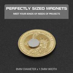 200PCS N35 Strong Neodymium Magnets Round Disc NdFeB Permanent Rare Earth Magnet