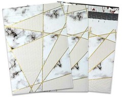 4×8, 8×12 Marble Tile Design Poly Bubble Mailers, Self Sealing Shipping Mailers