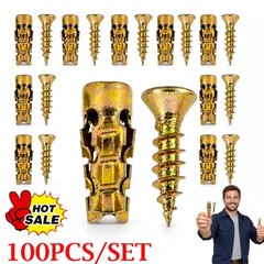 500 PCS Hinge Repair Screw & Expansion Anchor – 6×14mm Short Expansion Screw Set