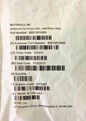 Motorola 8501301003 Roof Top Antenna Kit for Voice, Info, and Other Data