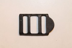 Military Webbing Strap Tongueless Tabler Buckle, 5/8″, Mil-Spec, Black. Lot of 5