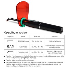 New UV Dental Wireless LED Curing Light Cure Lamp Curing Machine LA