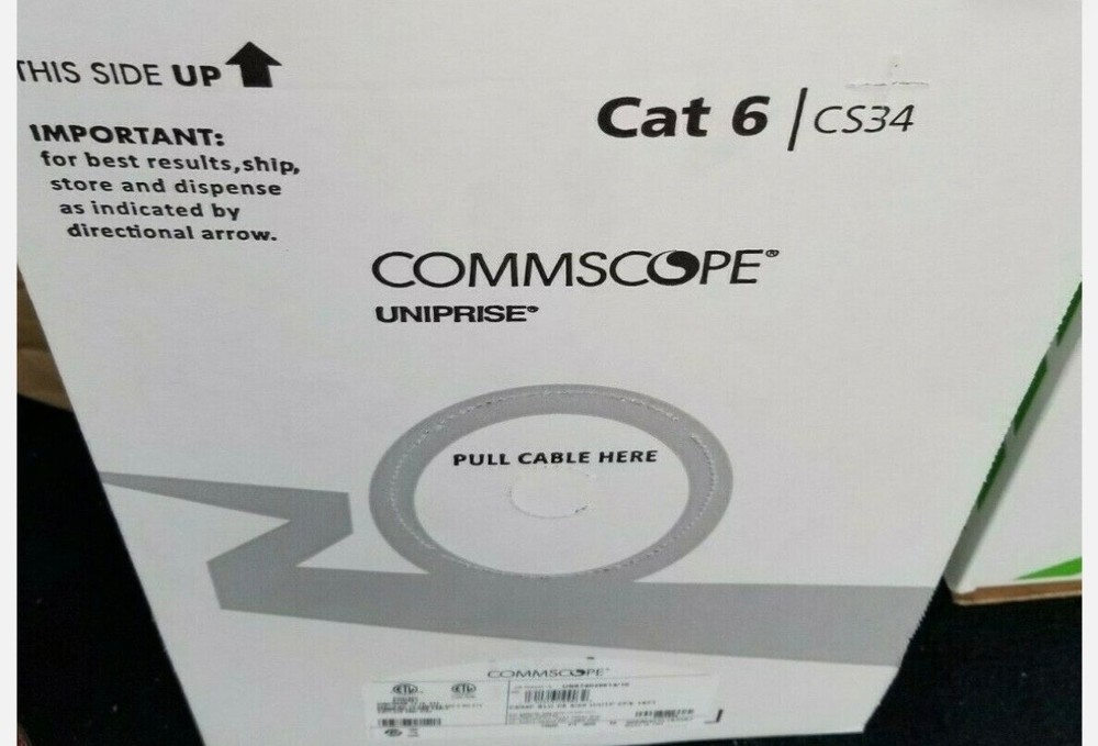 Commscope Uniprise Solutions Cat6 CMP Blue Plenum 1000ft CS34P 874019914/ 10
