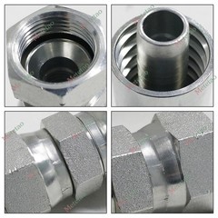 10PCS 10643-12-12 HYDRAULIC HOSE FITTINGS For Parker 3/4″ FEMALE JIC