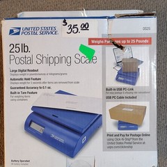 United States Postal Service DS25 25lb Postal Scale USB PC-Link Tare Hold