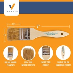 24 Pack – 1.5″ Chip Brushes for Paints, Stains, Varnishes, Glues & Gesso