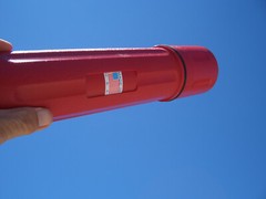 STURDY TRANSPORT CANISTER FOR GEIGER COUNTER PANCAKE PROBE 44-9 ; $22.00 + S/H
