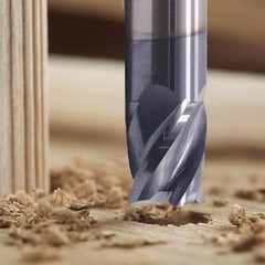 5PCS 4 Flute 1/4″x 1/2″ x 2-1/2″ Solid Carbide End Mill Double End AlTiN Coated