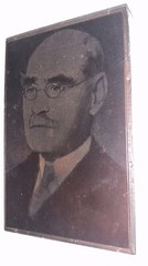 ANTIQUE 1900’s RUDYARD KIPLING COPPER PLATE ETCHING PRINTING BLOCK – PORTRAIT