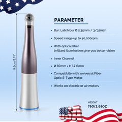 Dental Brushless Electric LED Micro Motor /Optical fiber 1:5 1:1 1:4.2 Handpiece