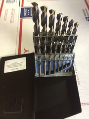 Norseman /Viking 44120 SP-15 15 pc Drill Bit Set Jobber Length 1/16-1/2 by 32nds