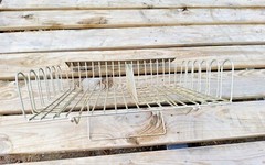 Vintage General Store Wire Retail Display Shelf Freestanding / Wall Mount
