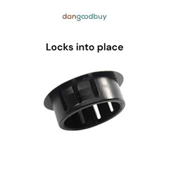 1″ Hole Nylon Locking Panel Plugs Black/White Dome Cover 1 3/16″ Top Width
