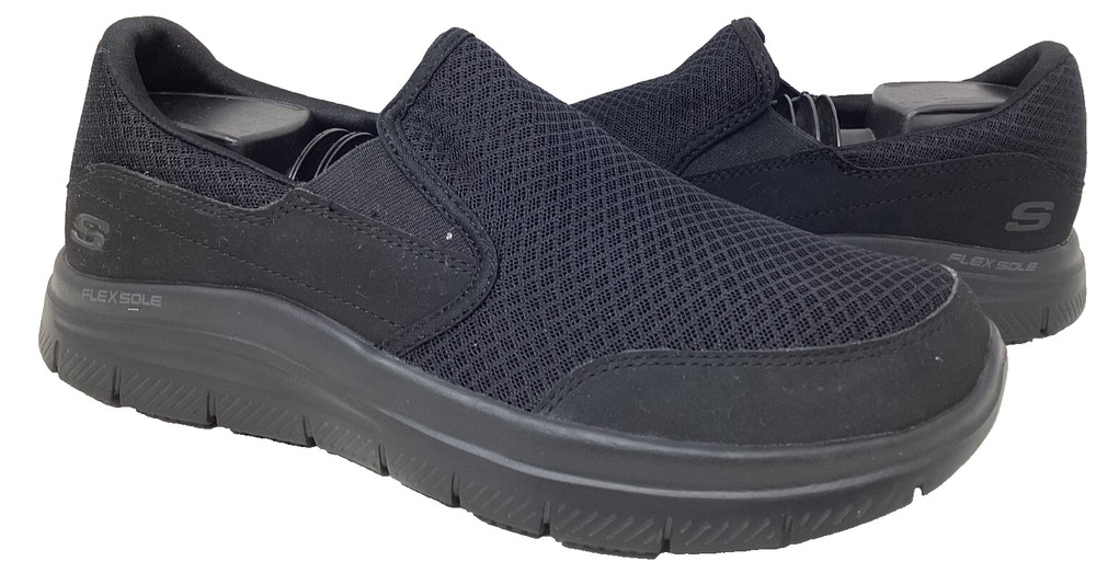 Skechers Men’s Work RF Mcallen Slip On Slip Resistant Shoes Black Size:12 156RT