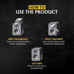 GRANOTONE Speaker Paint Black 1 Gallon Texture Coating for Speaker Cabinets,