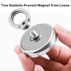 260 lbs Fishing Magnet, Neodymium Magnet for River, Outdoor Magnetic Fishing