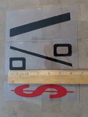 Changeable Sign Letters 6″ Letter Printed on 7″ Panel 448 Pieces