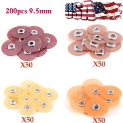 200PCS Dental discs Finishing Polishing Discs 9.5mm Coarse/Medium Fine/Superfine