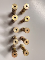 Lot of 10 Rexnord Utility Barrel Lock #6 Gold Lock w/End Cap 10486804 93180124