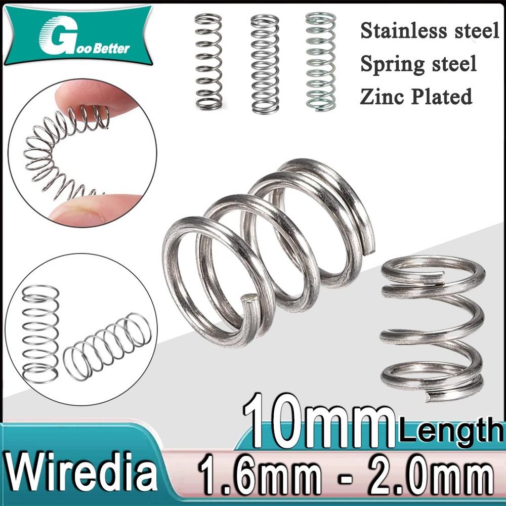 Compression Spring Various Size 0.4-2mm Diameter & 10mm Length Pressure Small
