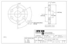 Land Pride Rotary Cutter Flex Coupler Rubber disc, pad, 178527 Free ship