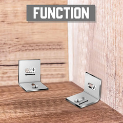 18 Pcs Heavy Duty Wood Table Top Expansion Bracket Steel Z Clips Fastener Connec