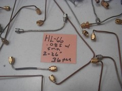 HL-66 SMA Hardline ass’t 36+ pcs of .085 diameter 50 ohm semi-rigid ~ 2″ to 26″