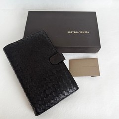Bottega Veneta Intrecciato Dark Brown Leather System Notebook w/Box Used Japan