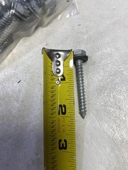Hex 1/4”x2” Rubber Washer Head Pole Gripper Roofing Screws Galvanized Coated #10
