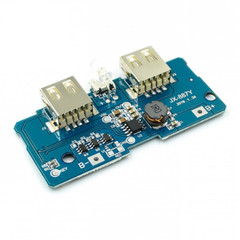 18650 battery 3.7V to 5V 2A boost module DIY rechargeable power supply board