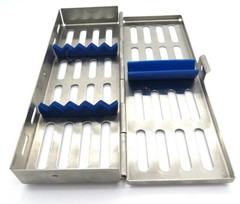 5 x Dental Sterilization Cassette Rack Tray Box For 5 Dental Surgical Instrument
