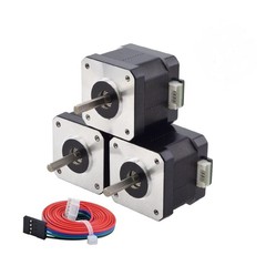Bipolar Nema 17 Stepper Motor 1.5A 42Ncm 1.8° 4-Wire with 1m Cable – 5 Pack