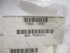 INDUSTRIAL SPARE 40-01225 THERMOCOUPLE NSNP