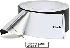 Black Aluminum Foil Tape Black Adhesive Aluminum Foil Tape High Temp Heavy Duty