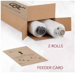GBC 3000004 1.5 Mil 25″ X 500′ x 1″ Core Thermal Laminating Film (2) Rolls, New